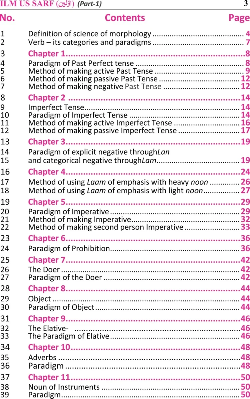 Ilm Us Sarf English (Volume 1) - Image 3